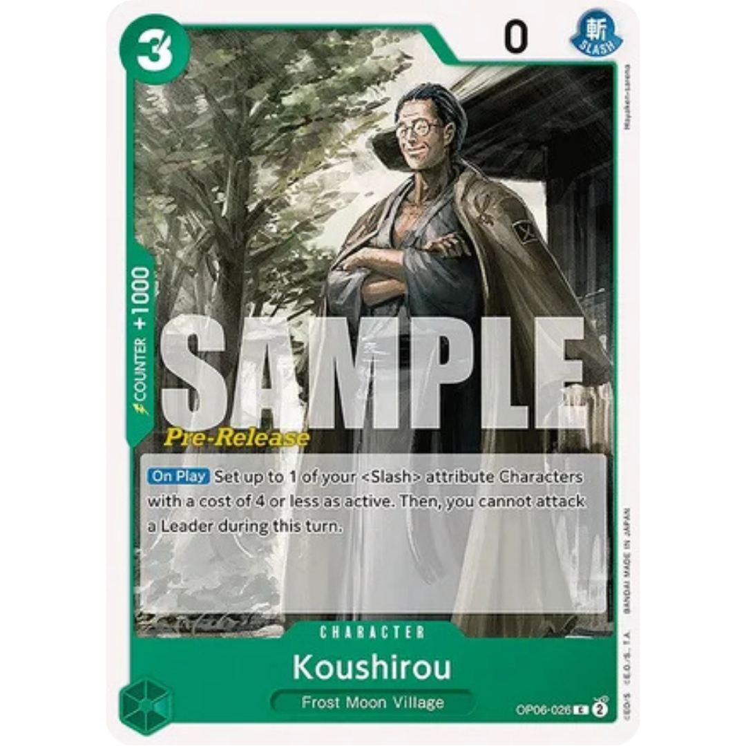 Koushirou (OP06-026) - Wings of the Captain Pre-Release Cards