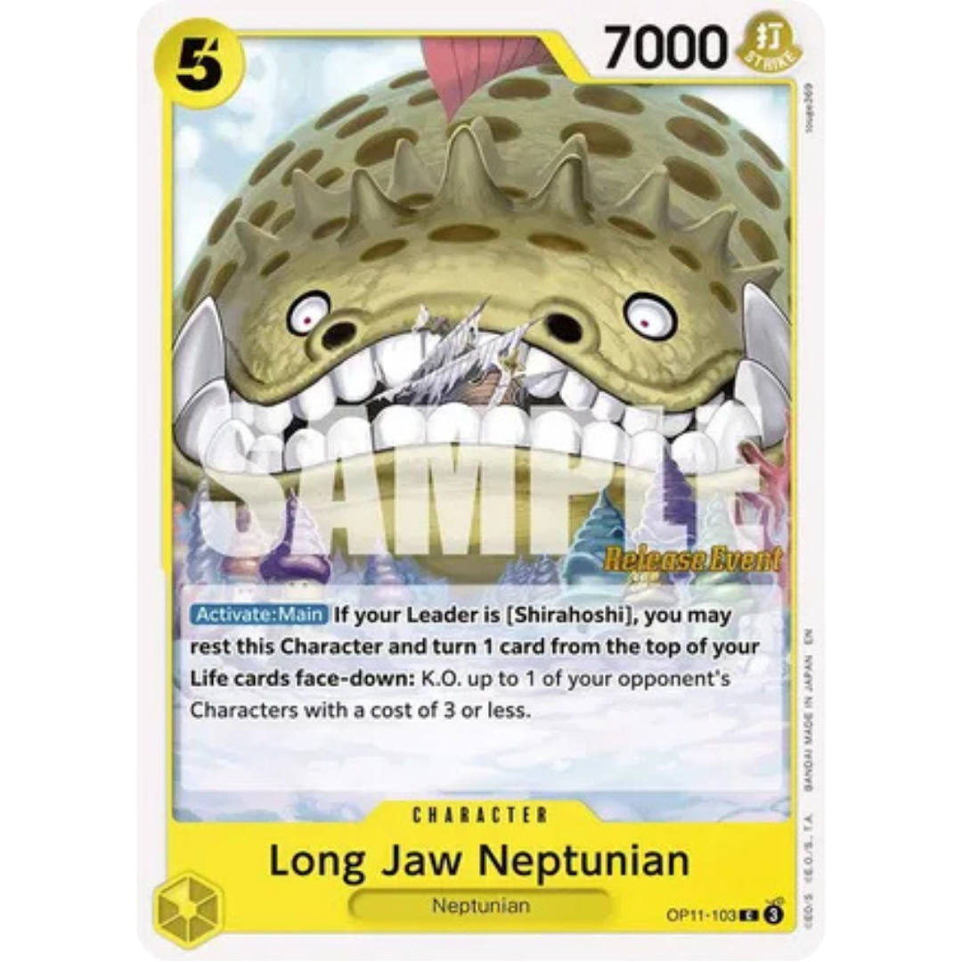 Long-Jaw Neptunian (OP11-103) - A Fist of Divine Speed Release Event Cards