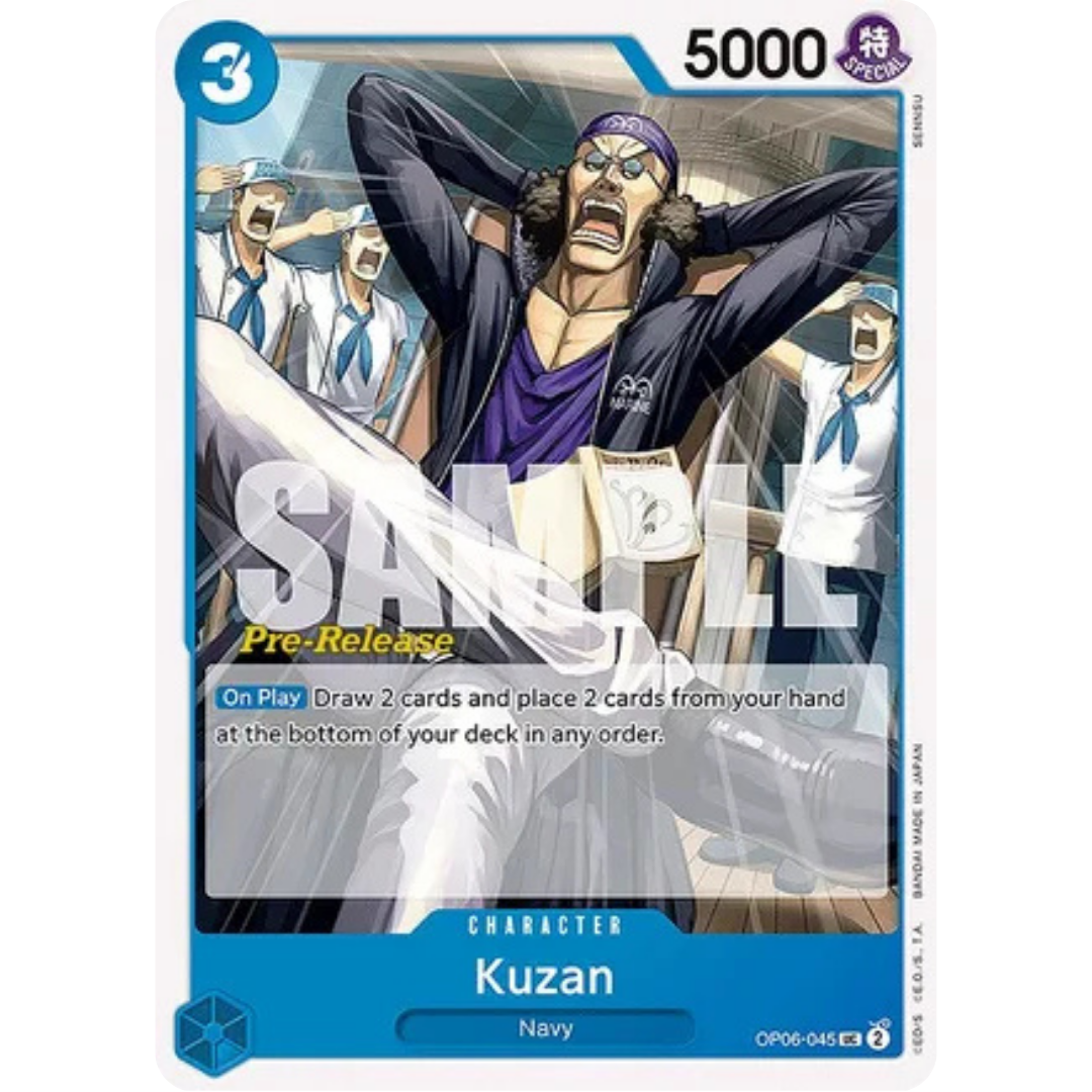 Kuzan (OP06-045) - Wings of the Captain Pre-Release Cards