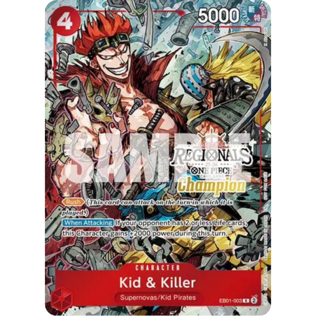 Kid & Killer (Offline Regional Champion Card Set 2025 Vol.2) (EB01-003) - One Piece Promotion Cards Foil