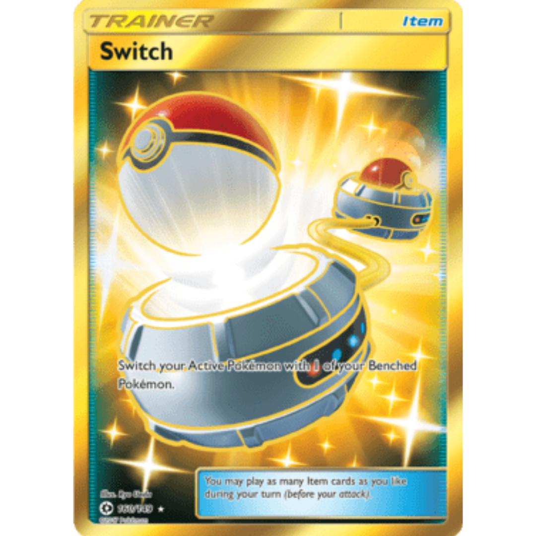 Switch (Secret) 160 - Holofoil SM Base Set - Secret Rare