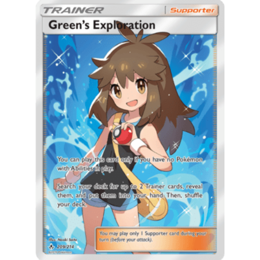 Green's Exploration (Full Art) - Holofoil SM Unbroken Bonds - Ultra Rare