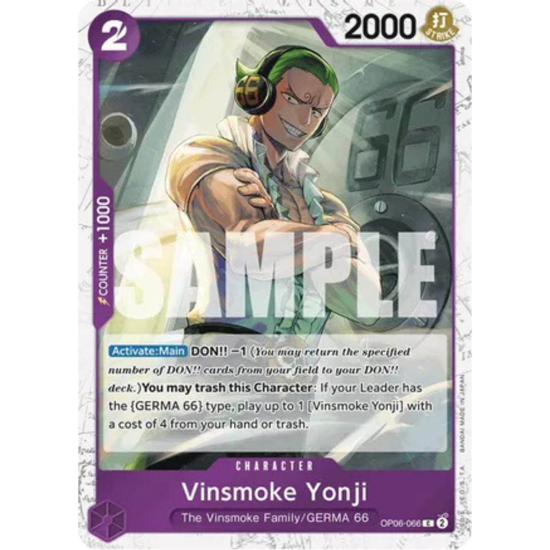 Vinsmoke Yonji (OP06-066) (Jolly Roger Foil) (OP06-066) - Premium Booster -The Best- Foil