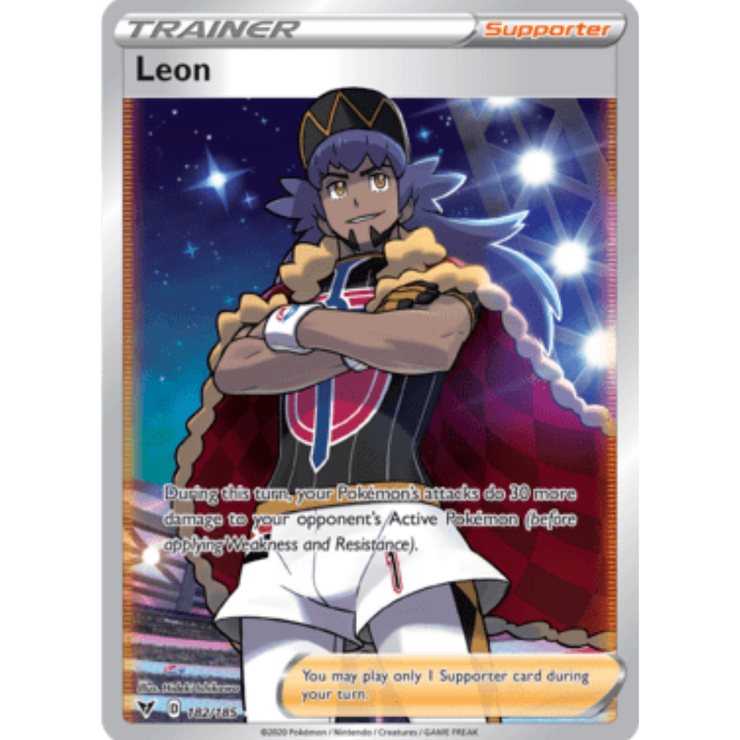 Leon (Full Art) 182 - Holofoil SWSH04 Vivid Voltage - Ultra Rare