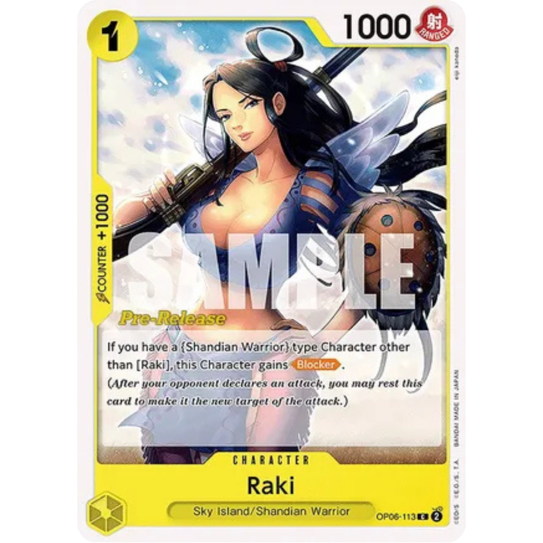 Raki (OP06-113) - Wings of the Captain Pre-Release Cards