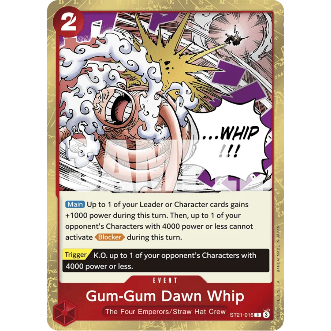 Gum-Gum Dawn Whip (ST21-016) - Starter Deck EX: Gear 5 Foil