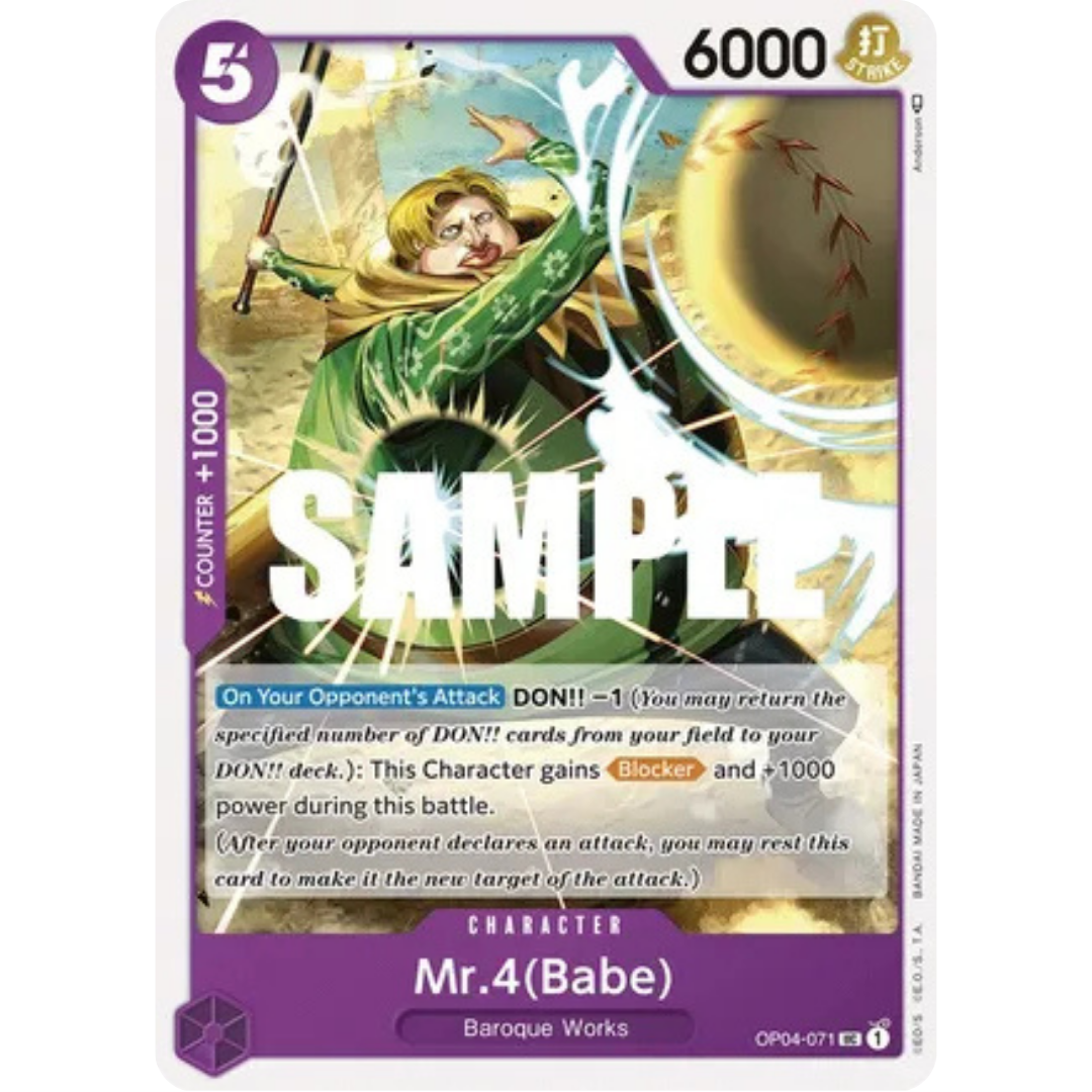 Mr.4 (Babe) (OP04-071) - Kingdoms of Intrigue