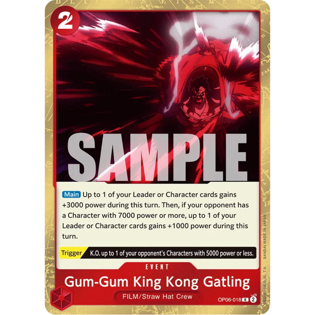 Gum-Gum King Kong Gatling (OP06-018) - Wings of the Captain Foil