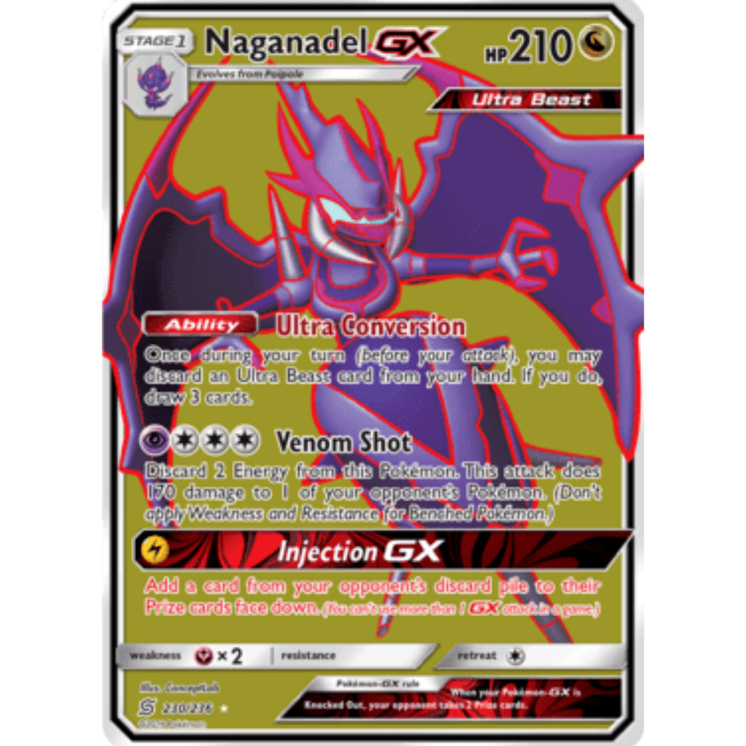 Naganadel GX (Full Art) 230 - Holofoil SM Unified Minds - Ultra Rare