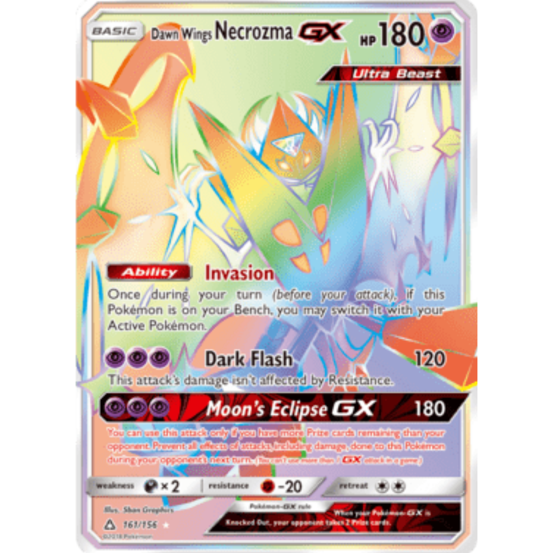 Dawn Wings Necrozma GX (Secret Rare) - Holofoil SM Ultra Prism - Secret Rare