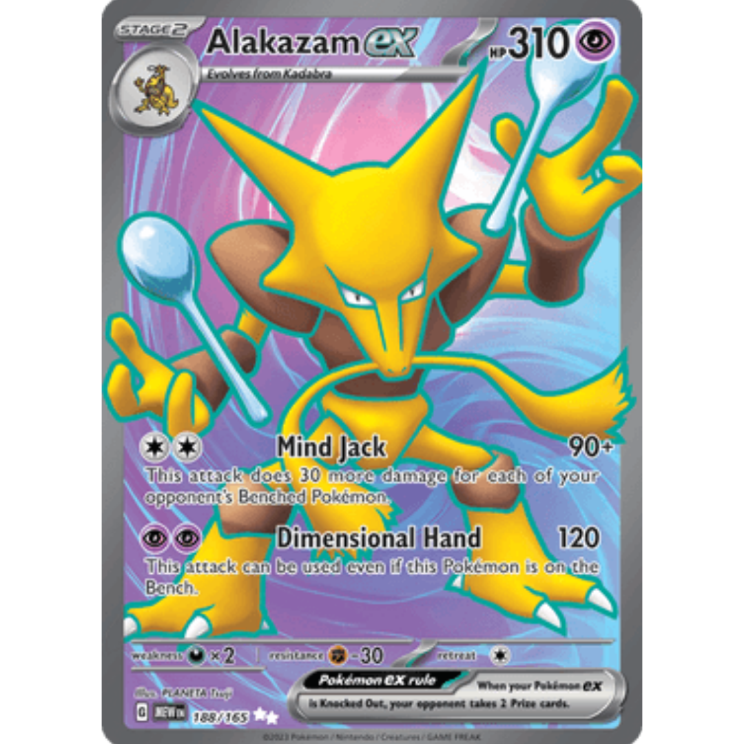 Alakazam ex 188/165 - Holofoil SV Scarlet & Violet 151 - Ultra Rare