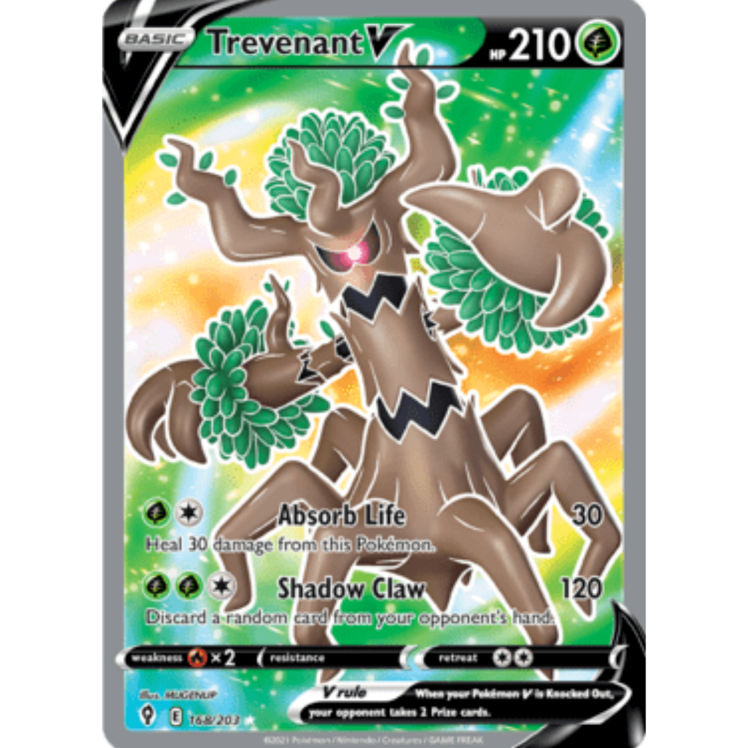 Trevenant V (Full Art) 168 - Holofoil SWSH07 Evolving Skies - Ultra Rare