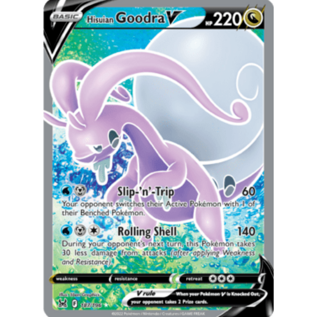 Hisuian Goodra V (Full Art) 187 - Holofoil SWSH11 Lost Origin - Ultra Rare