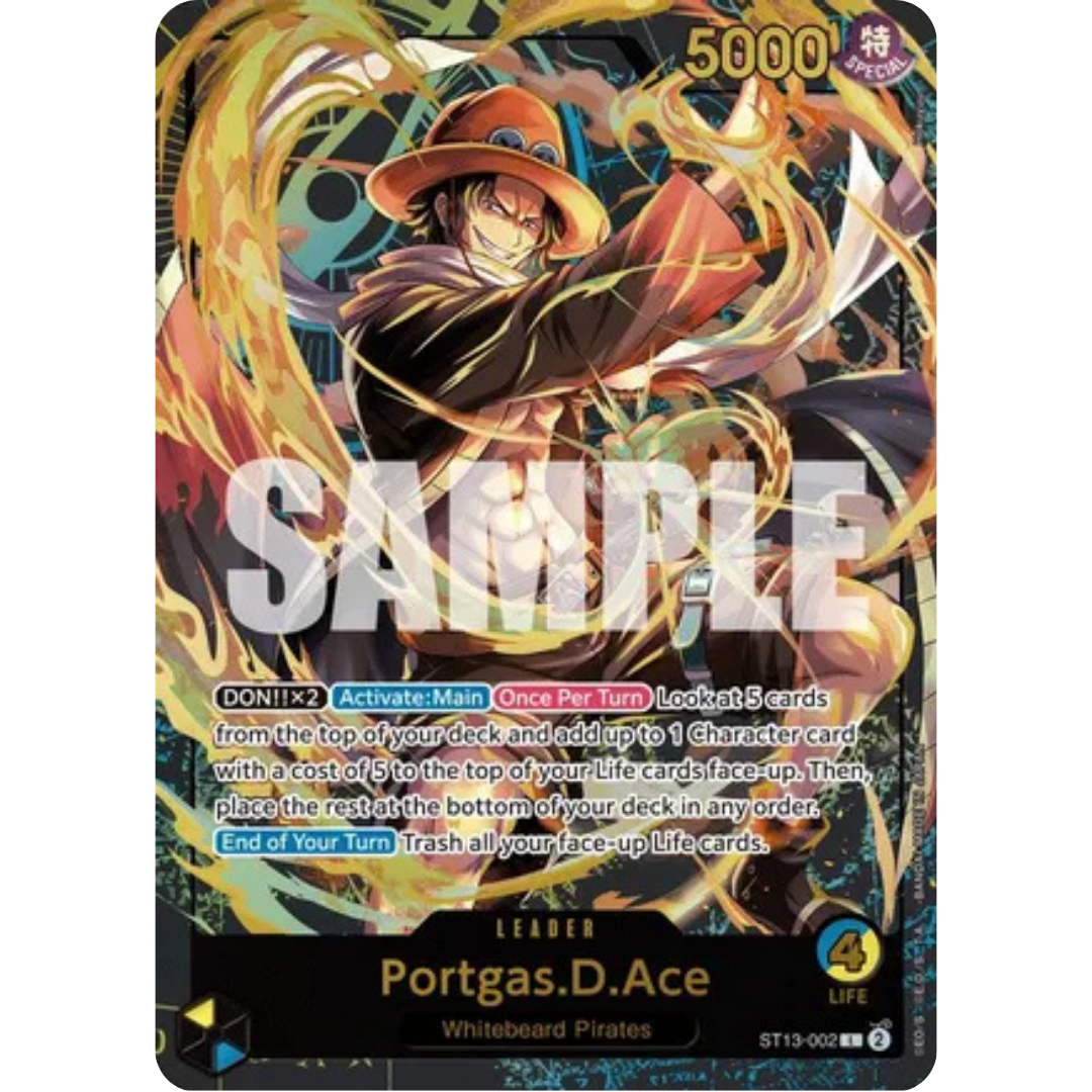 Portgas.D.Ace (Premium Card Collection -Leader Collection-) (ST13-002) - One Piece Promotion Cards Foil