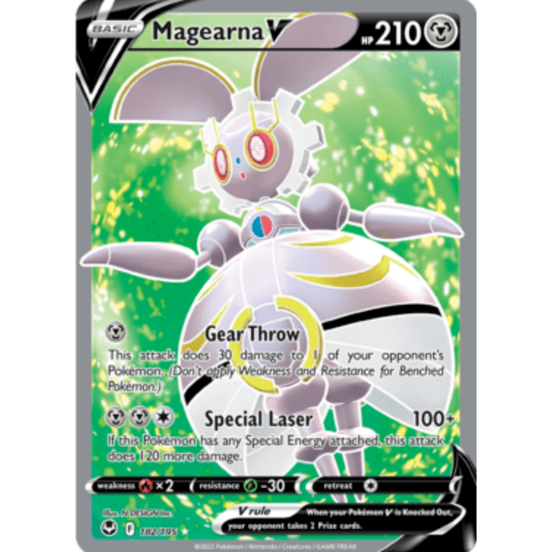 Magearna V (Full Art) 182 - Holofoil SWSH12 Silver Tempest - Ultra Rare