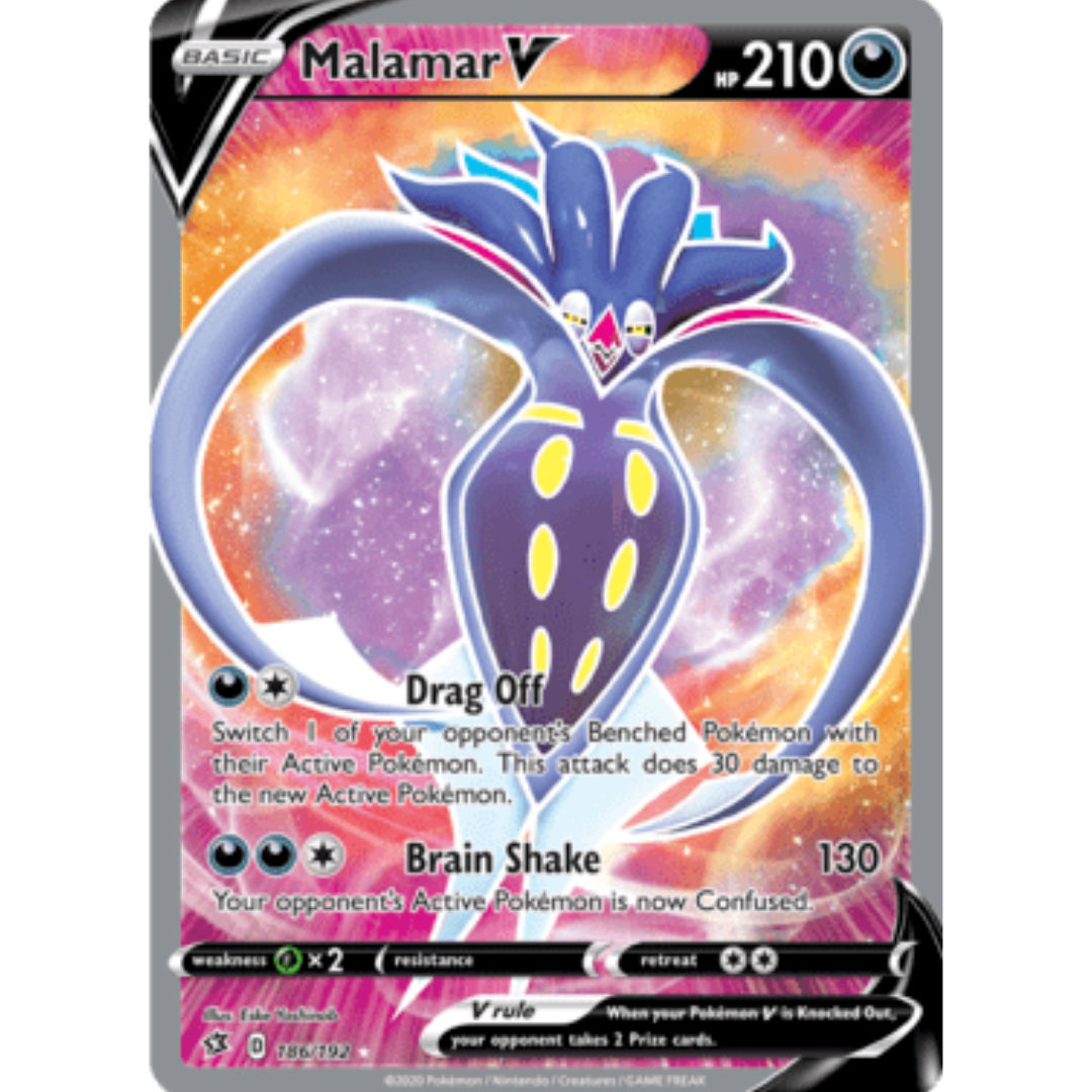 Malamar V (Full Art) - Holofoil SWSH02 Rebel Clash - Ultra Rare