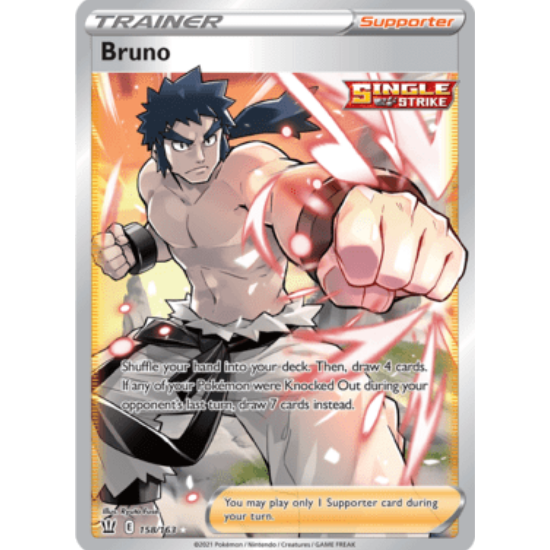 Bruno (Full Art) 158 - Holofoil SWSH05 Battle Styles - Ultra Rare
