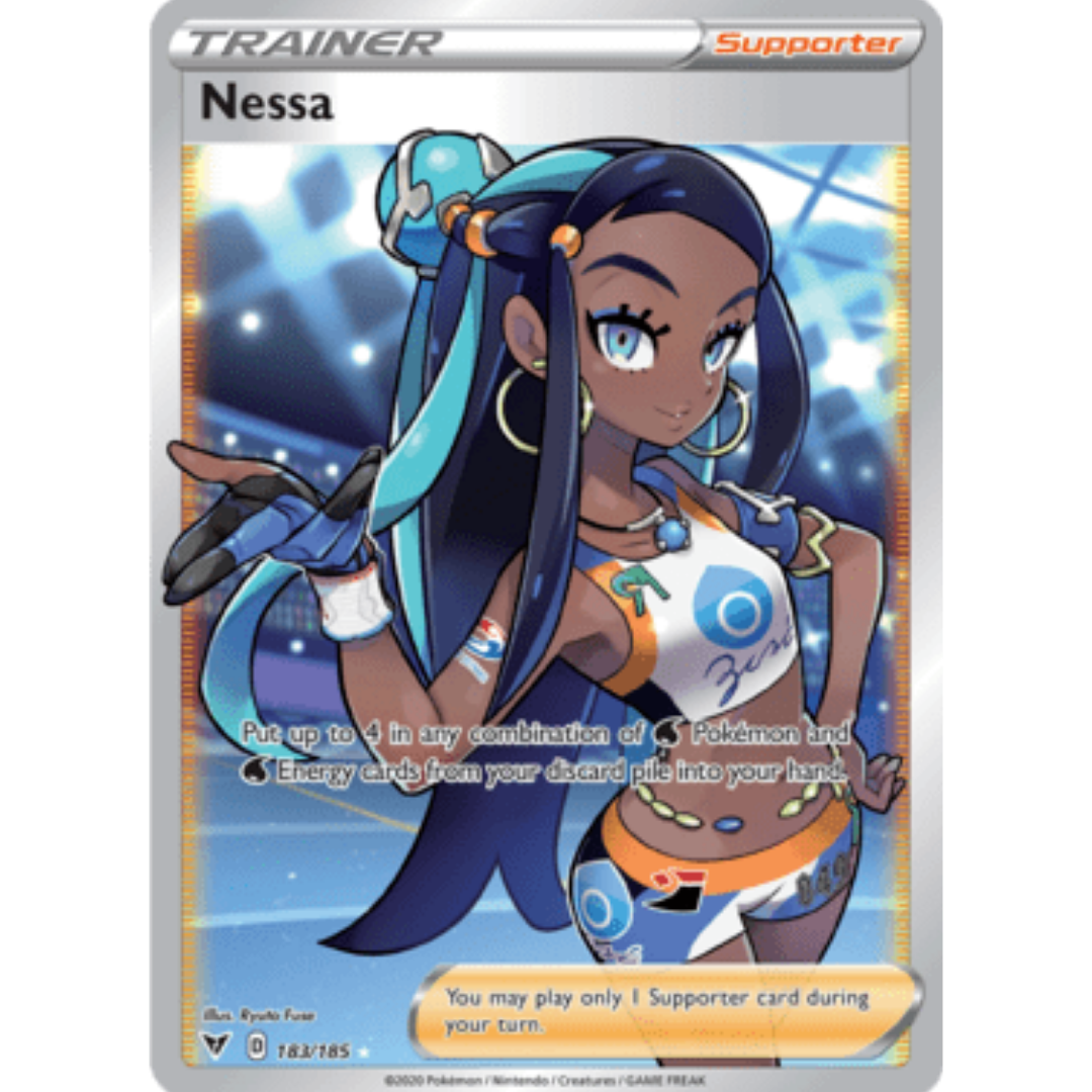 Nessa (Full Art) 183 - Holofoil SWSH04 Vivid Voltage - Ultra Rare