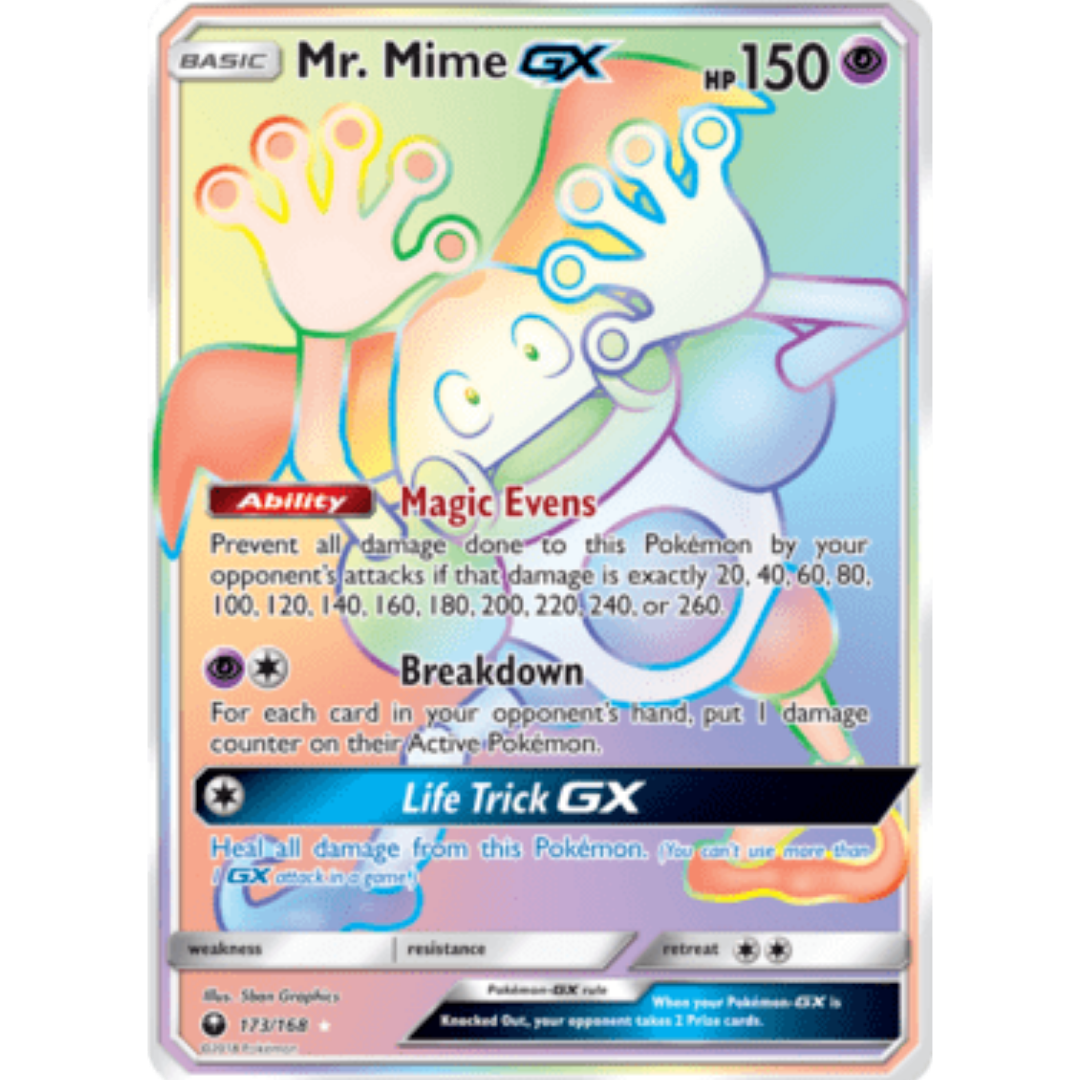 Mr. Mime GX (Secret) - Holofoil SM Celestial Storm - Secret Rare