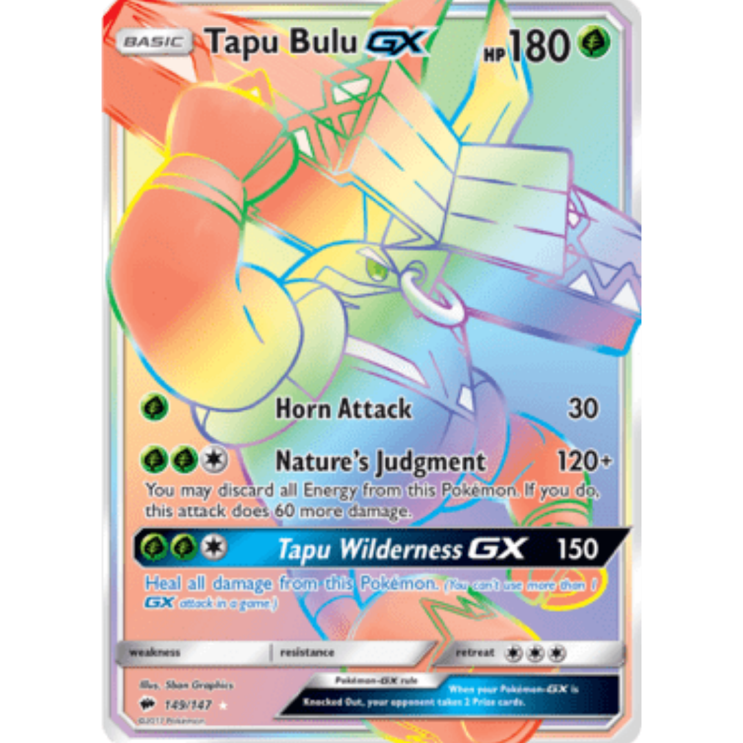 Tapu Bulu GX (Secret) - Holofoil SM Burning Shadows - Secret Rare
