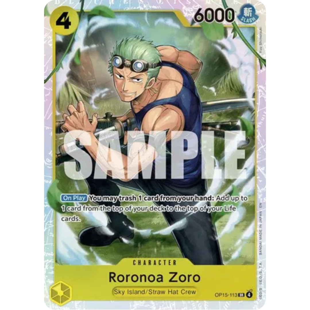 Roronoa Zoro (OP15-113) (OP15-113) - Adventure on Kami's Island Foil