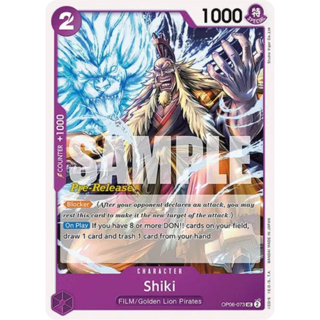 Shiki (OP06-073) - Wings of the Captain Pre-Release Cards
