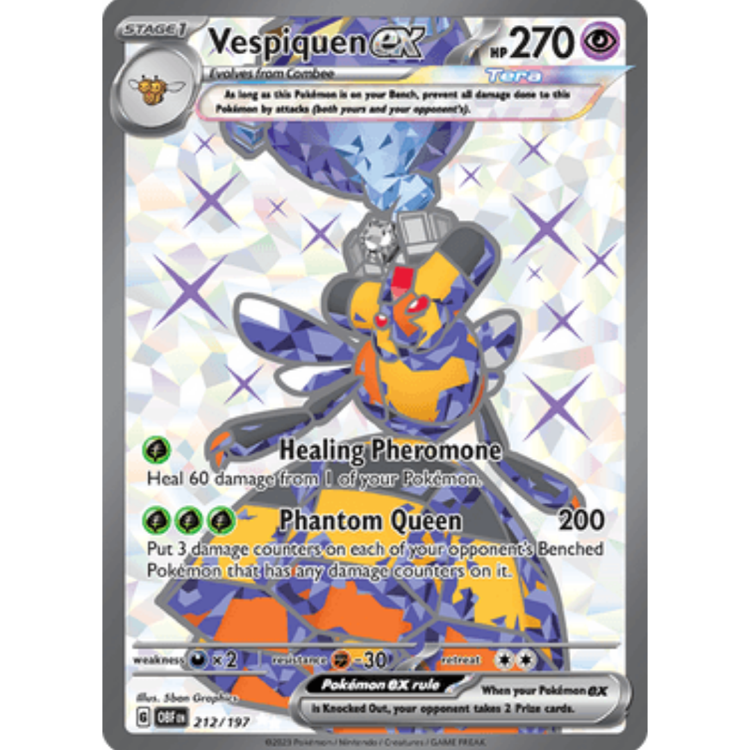 Vespiquen ex 212/197 - Holofoil SV03 Obsidian Flames - Ultra Rare
