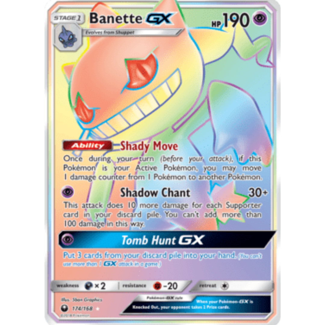 Banette GX (Secret) - Holofoil SM Celestial Storm - Secret Rare