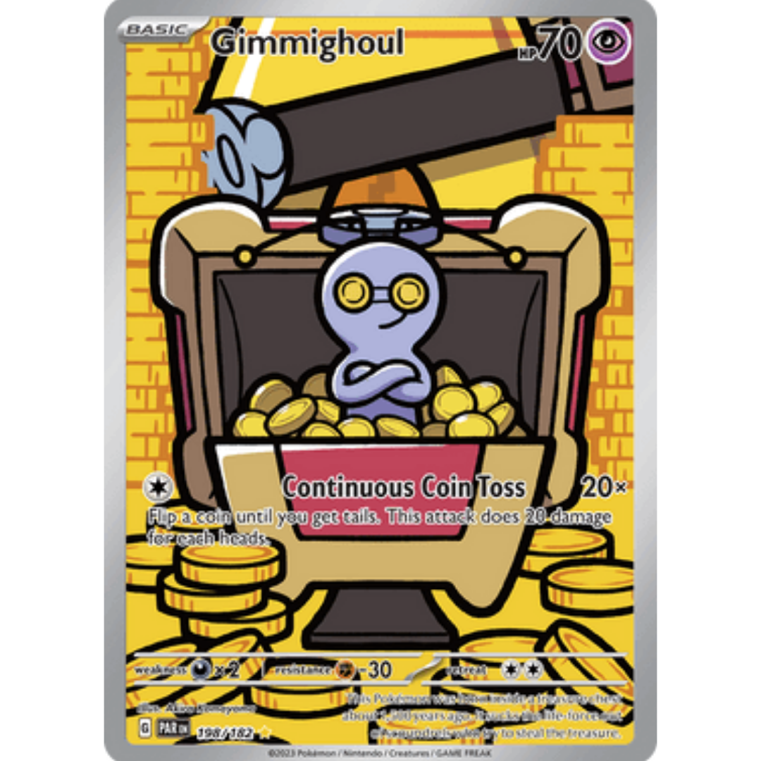 Gimmighoul 198/182 - Holofoil SV04 Paradox Rift - Illustration Rare