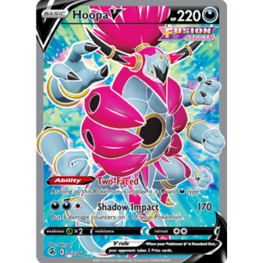 Hoopa V (Full Art) 253 - Holofoil SWSH08 Fusion Strike - Ultra Rare