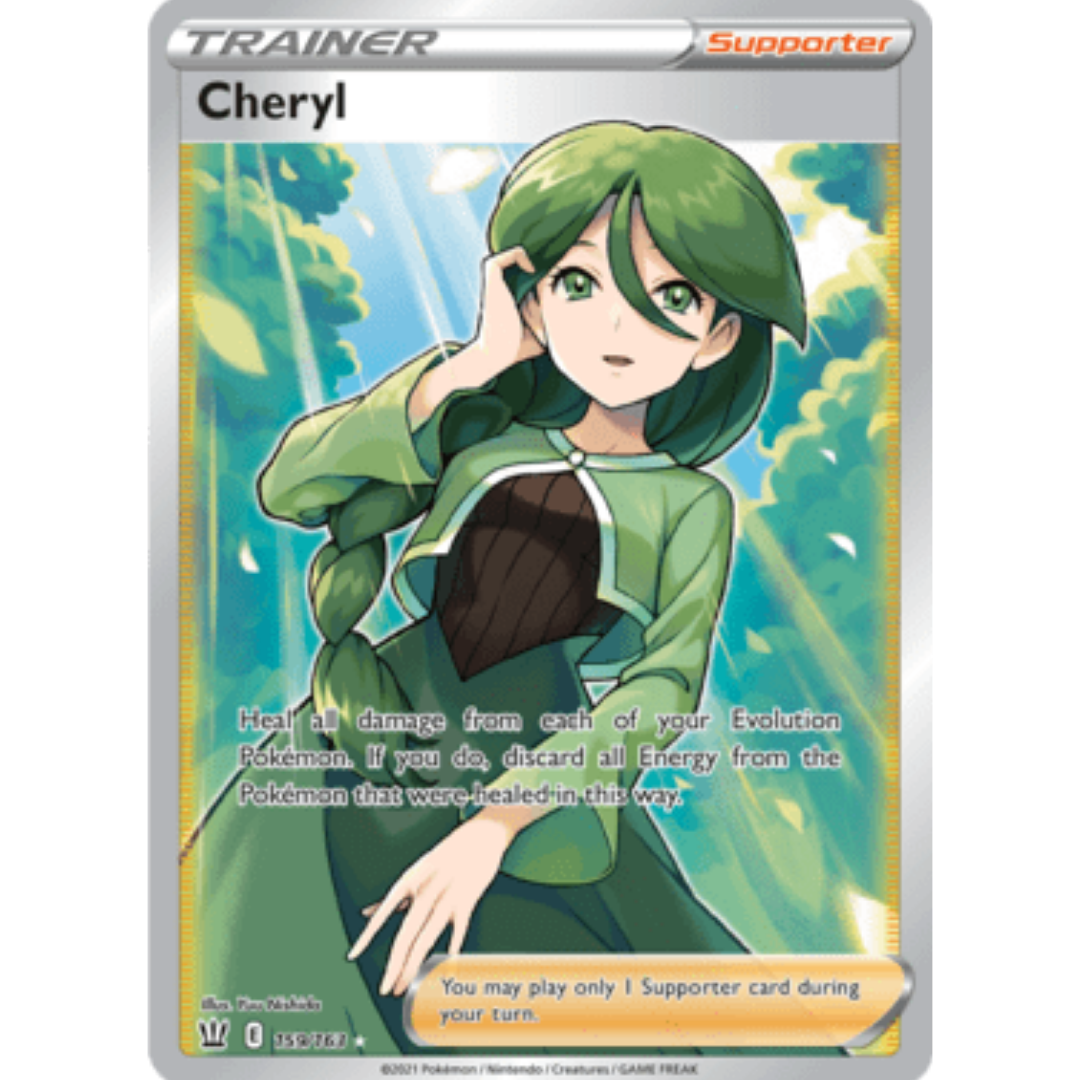 Cheryl (Full Art) 159 - Holofoil SWSH05 Battle Styles - Ultra Rare