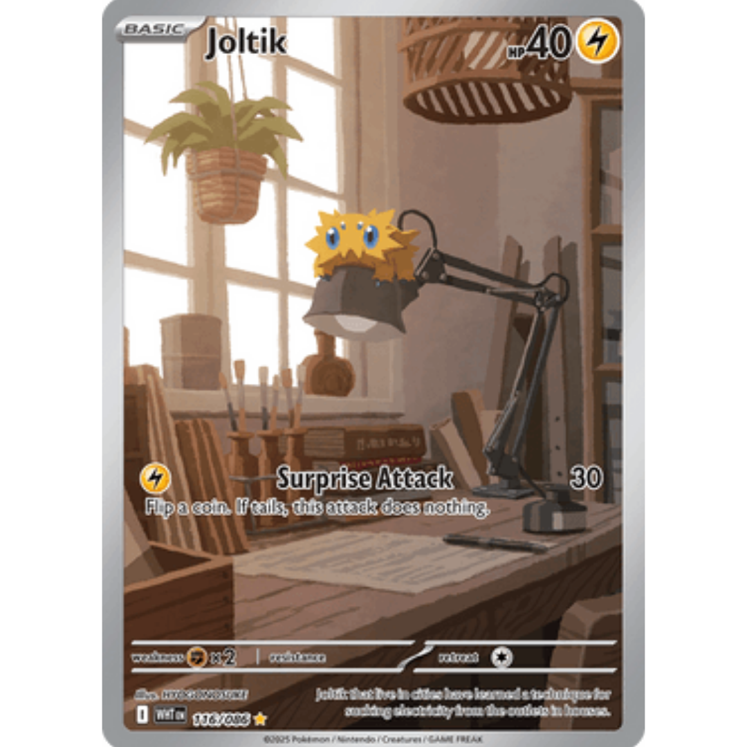 Joltik 116/086 - Holofoil SV White Flare - Illustration Rare