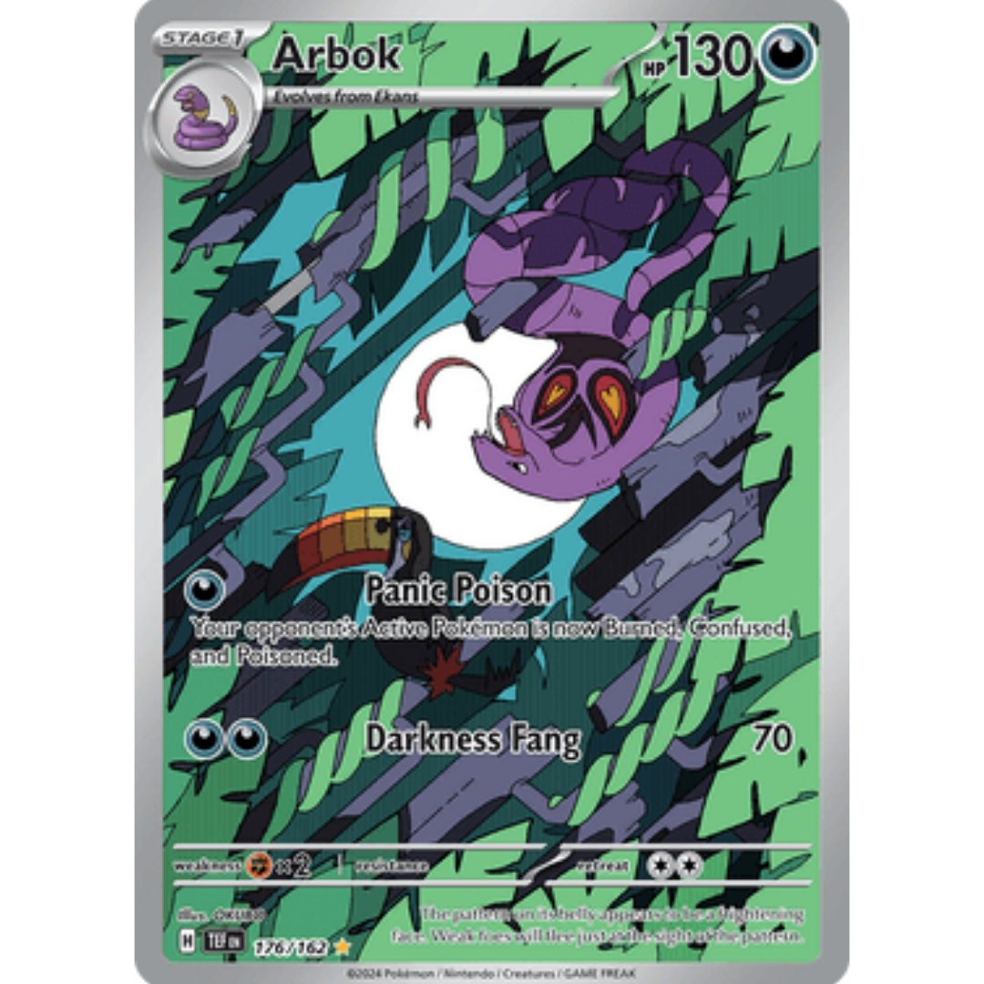 Arbok 176/162 - Holofoil SV05 Temporal Forces - Illustration Rare
