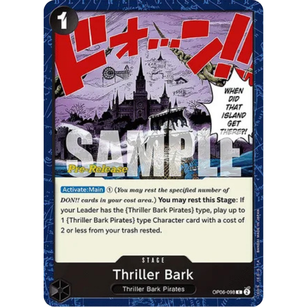 Thriller Bark (OP06-098) - Wings of the Captain Pre-Release Cards