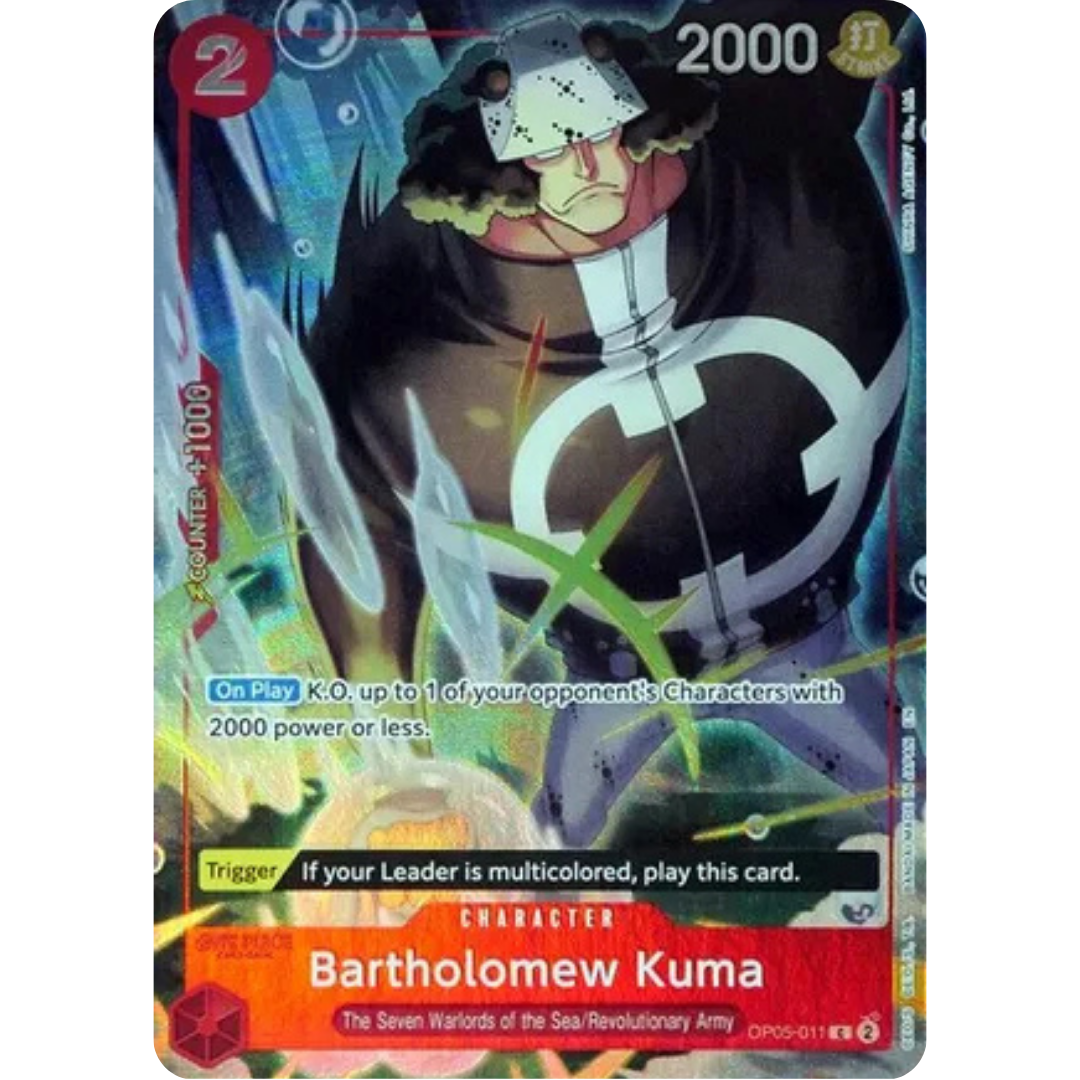 Bartholomew Kuma (Seven Warlords of the Sea Binder Set) (OP05-011) - One Piece Promotion Cards Foil
