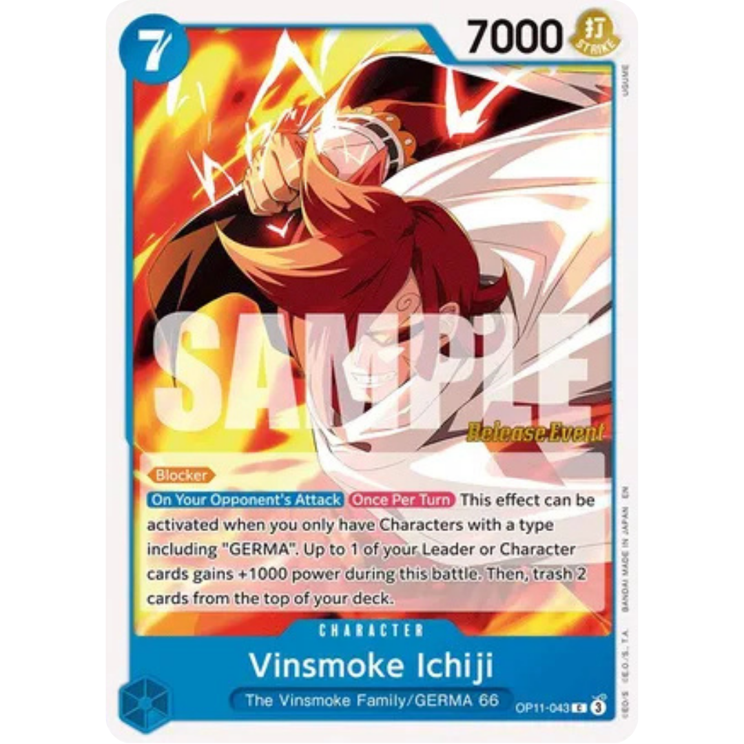 Vinsmoke Ichiji (OP11-043) - A Fist of Divine Speed Release Event Cards