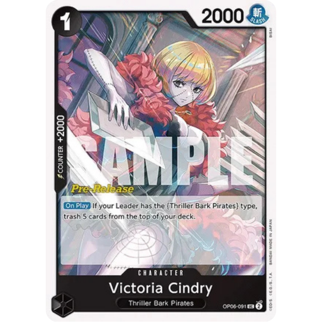 Victoria Cindry (OP06-091) - Wings of the Captain Pre-Release Cards