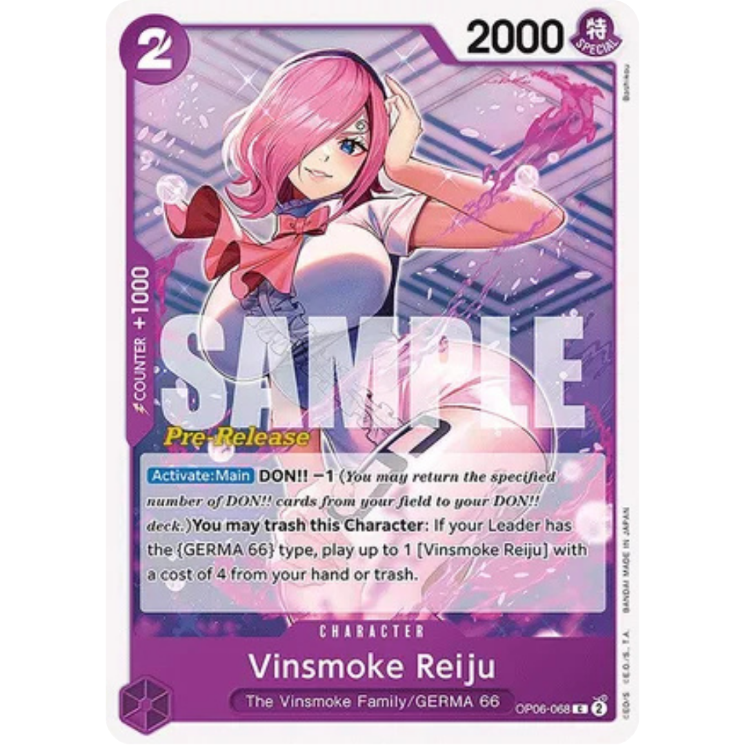 Vinsmoke Reiju (068) (OP06-068) - Wings of the Captain Pre-Release Cards