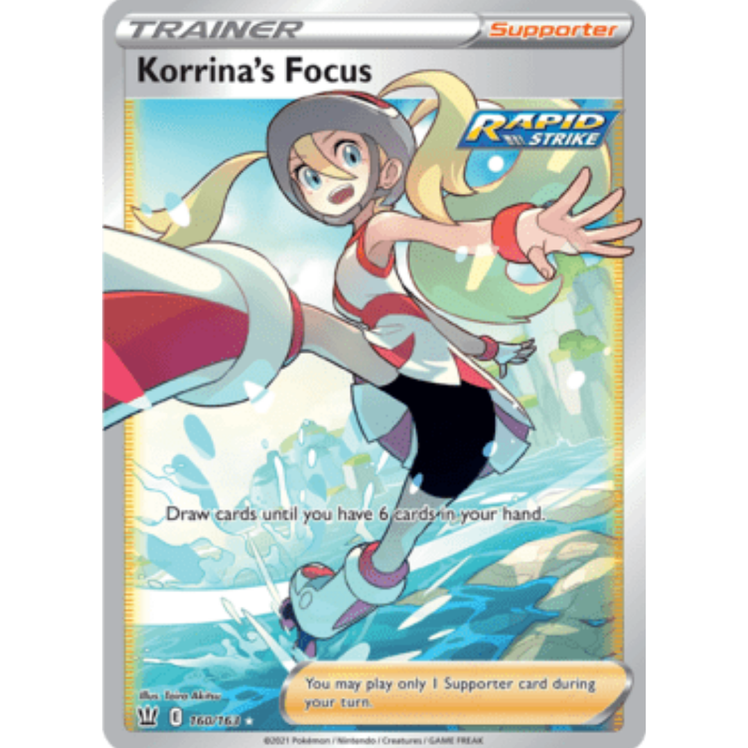 Korrina's Focus (Full Art) 160 - Holofoil SWSH05 Battle Styles - Ultra Rare