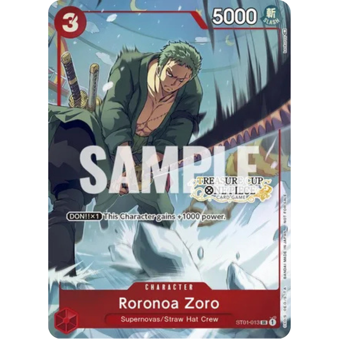 Roronoa Zoro - ST01-013 (Treasure Cup) (ST01-013) - One Piece Promotion Cards Foil