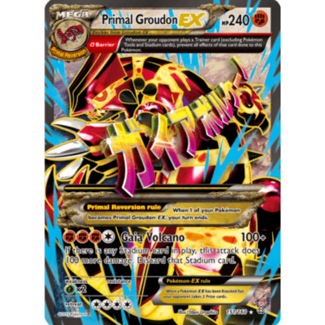 Primal Groudon EX (Omega 151/160 - Holofoil XY Primal Clash - Ultra Rare