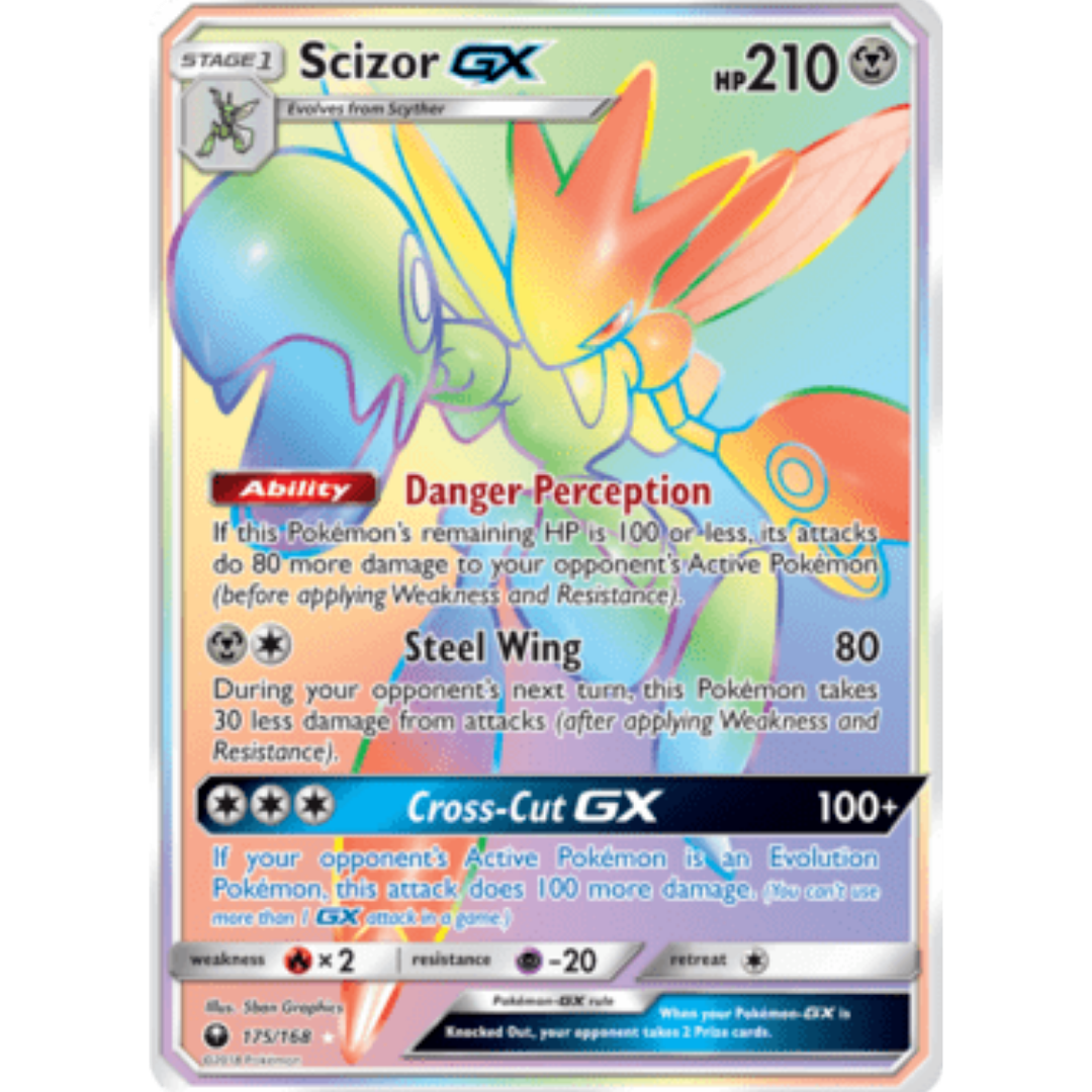 Scizor GX (Secret) - Holofoil SM Celestial Storm - Secret Rare