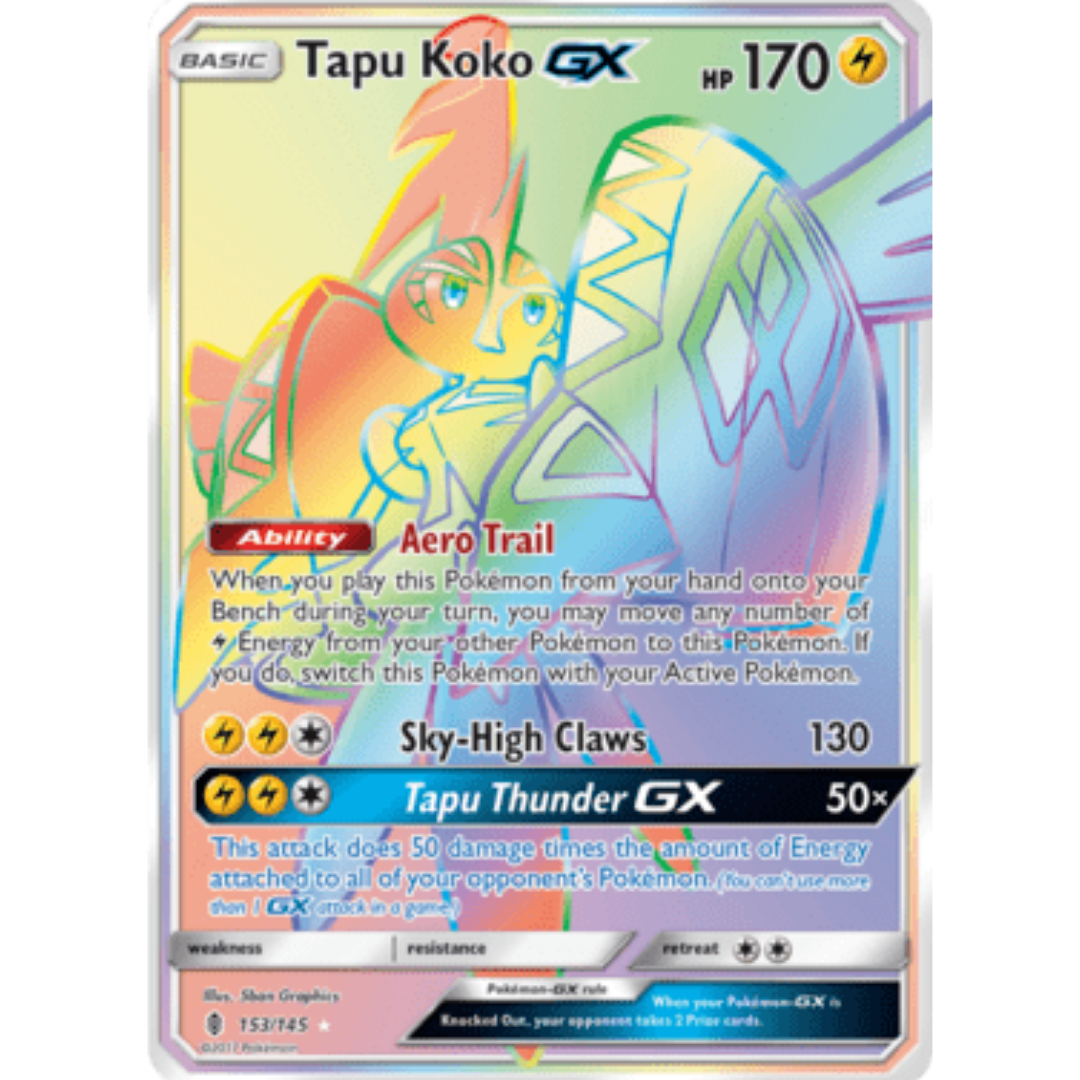 Tapu Koko GX (Secret) - Holofoil SM Guardians Rising - Secret Rare