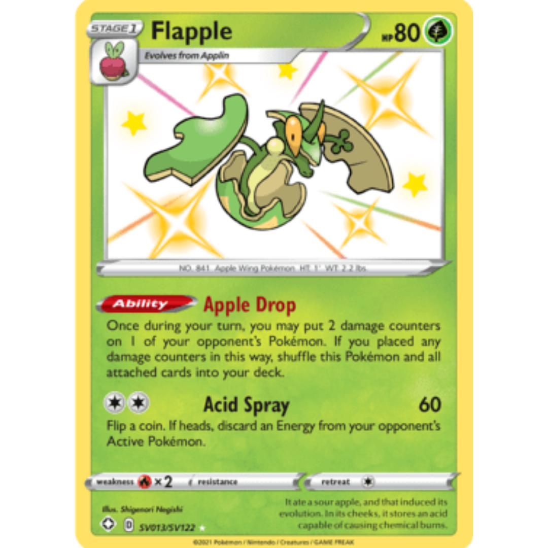 Flapple SV013 - Holofoil Shining Fates Shiny Vault - Shiny Holo Rare