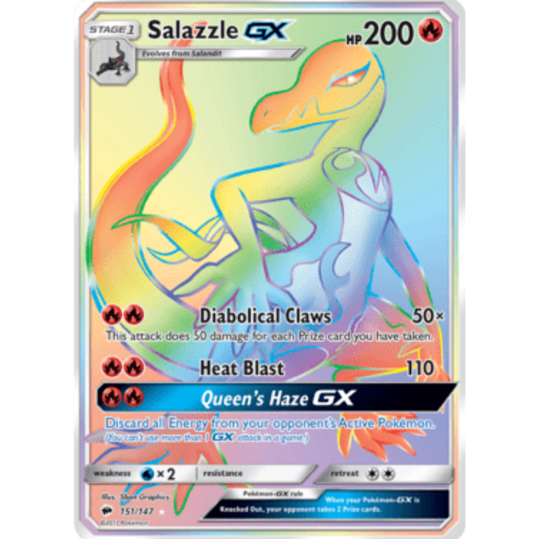 Salazzle GX (Secret) - Holofoil SM Burning Shadows - Secret Rare