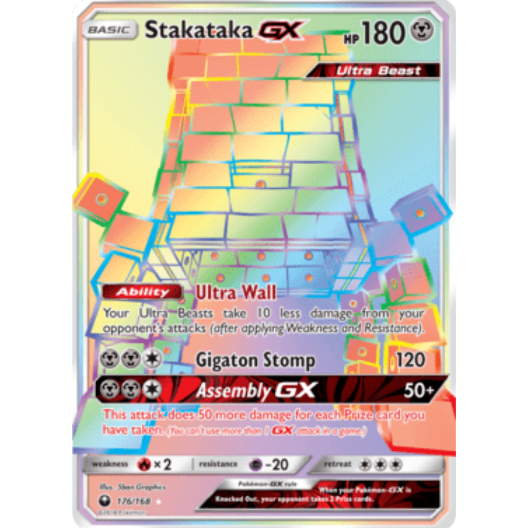 Stakataka GX (Secret) - Holofoil SM Celestial Storm - Secret Rare