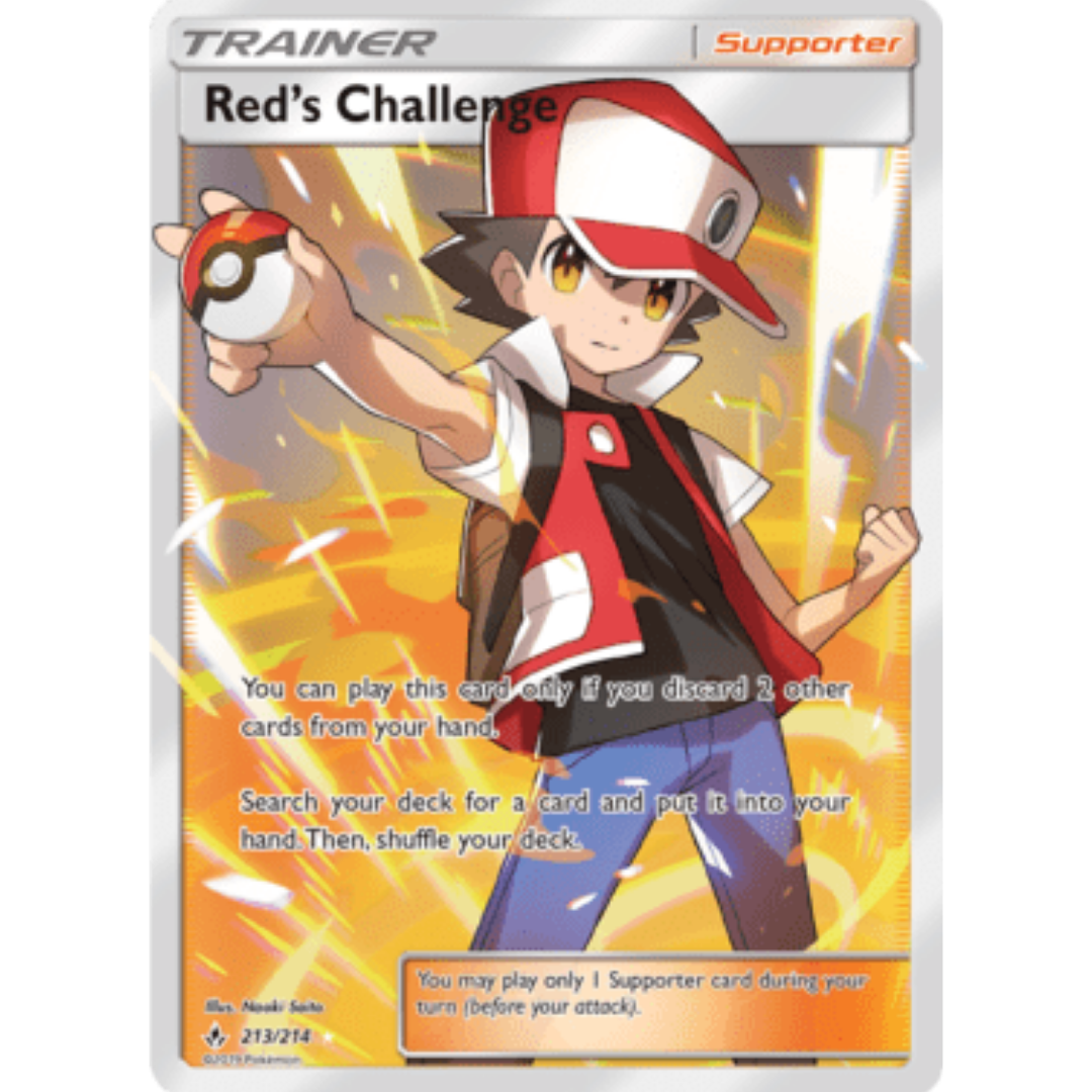 Red's Challenge (Full Art) - Holofoil SM Unbroken Bonds - Ultra Rare