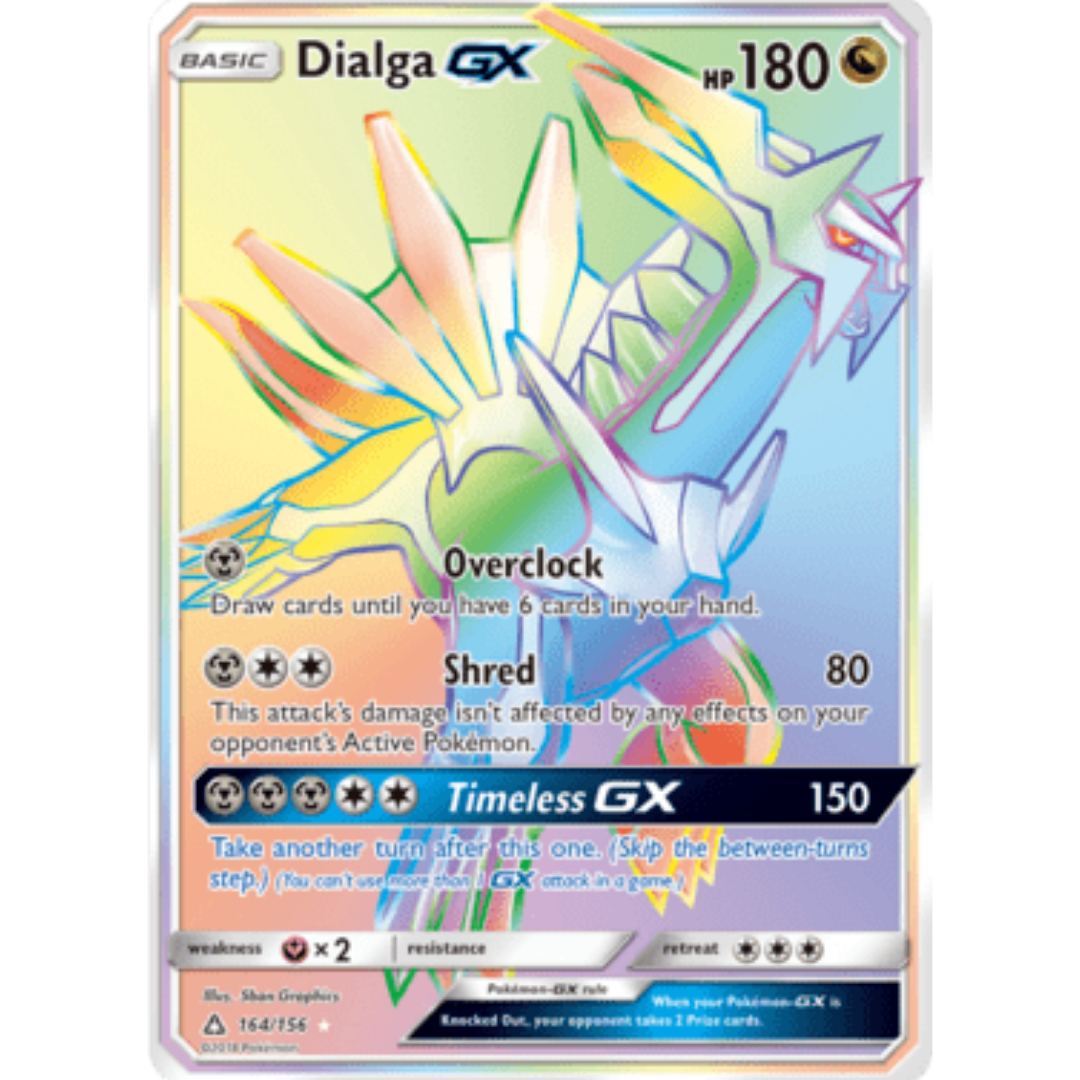 Dialga GX (Secret Rare) - Holofoil SM Ultra Prism - Secret Rare