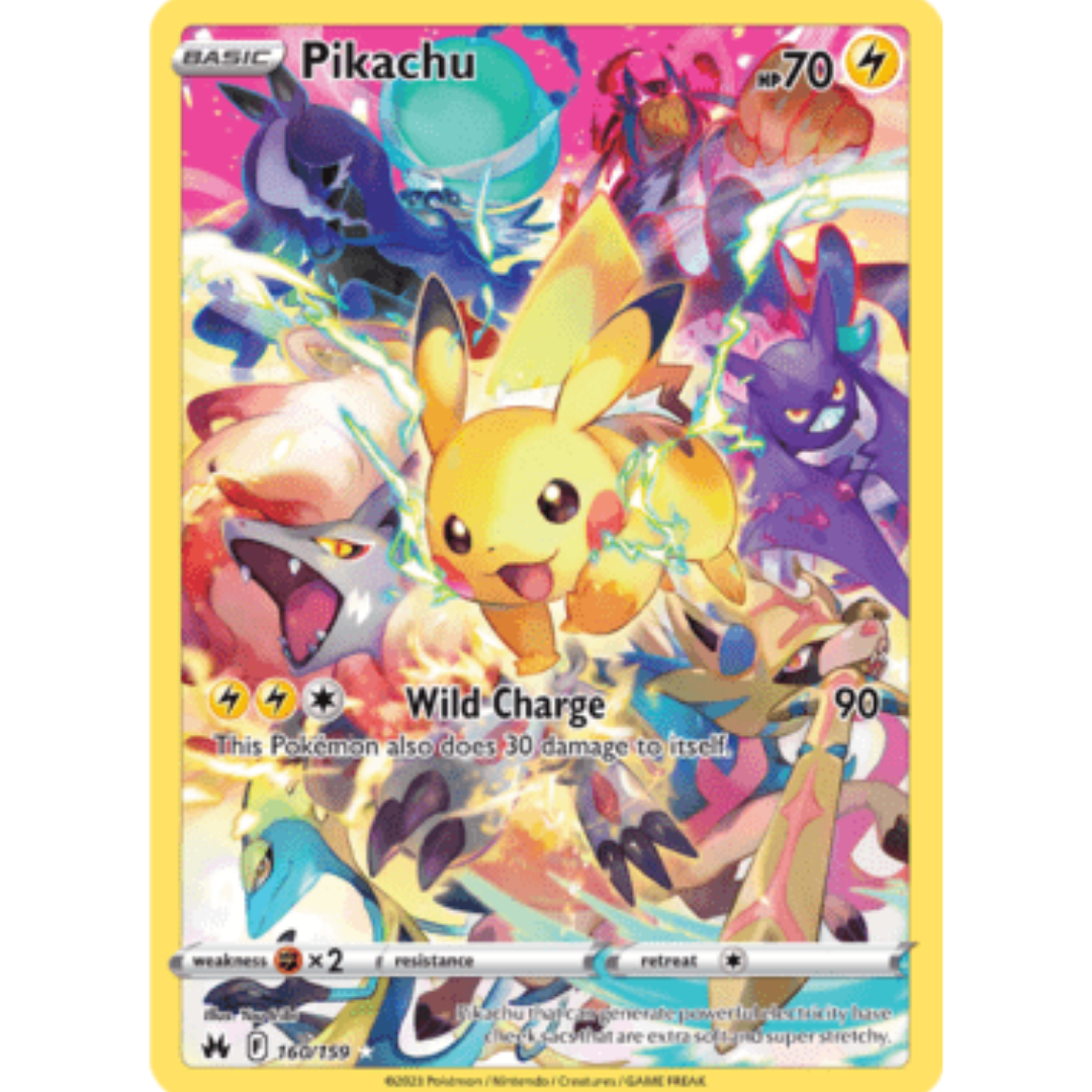 Pikachu (Secret) 160 - Holofoil SWSH Crown Zenith - Secret Rare