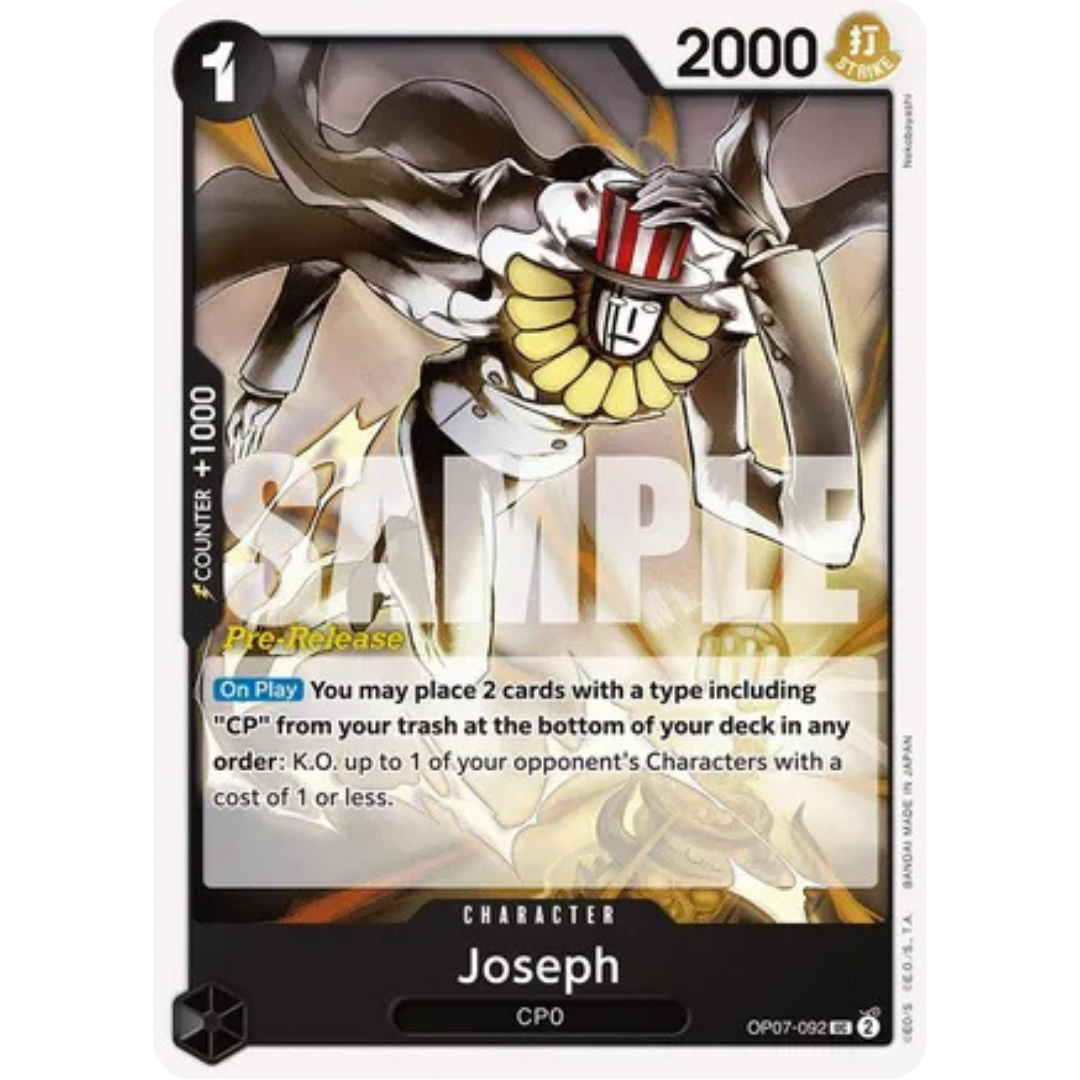 Joseph (OP07-092) - 500 Years in the Future Pre-Release Cards